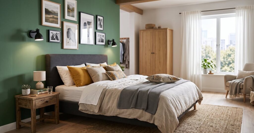 Idées décoration chambre parentale moderne avec ambiance cosy et élégante