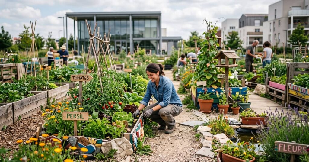 Idées décoration jardin : aménagement extérieur original avec plantes et éléments décoratifs modernes