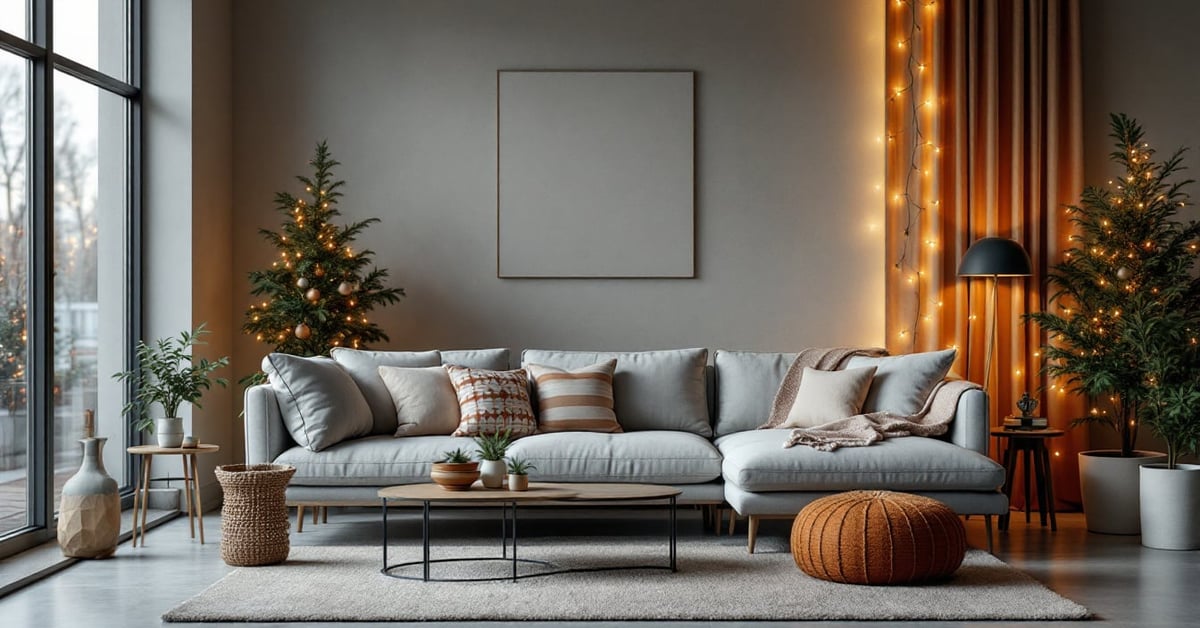 Idées de décoration Noël : intérieur chaleureux avec ornements festifs et ambiance hivernale