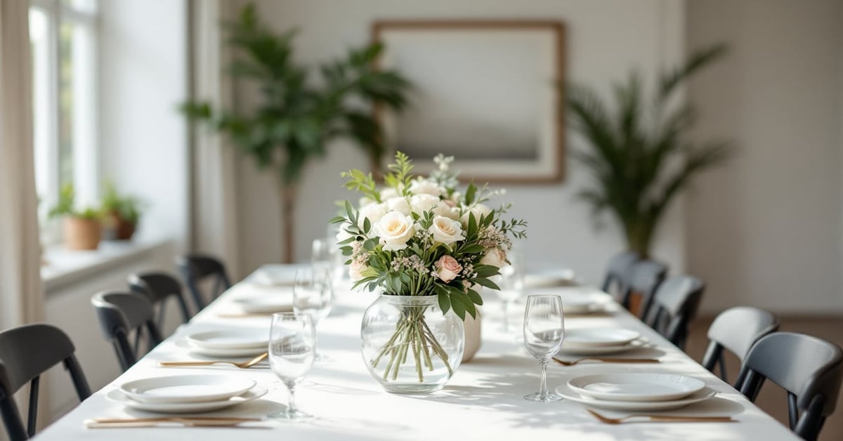 Idées décoration salle mariage élégante avec fleurs, lumières et tables dressées pour un jour inoubliable